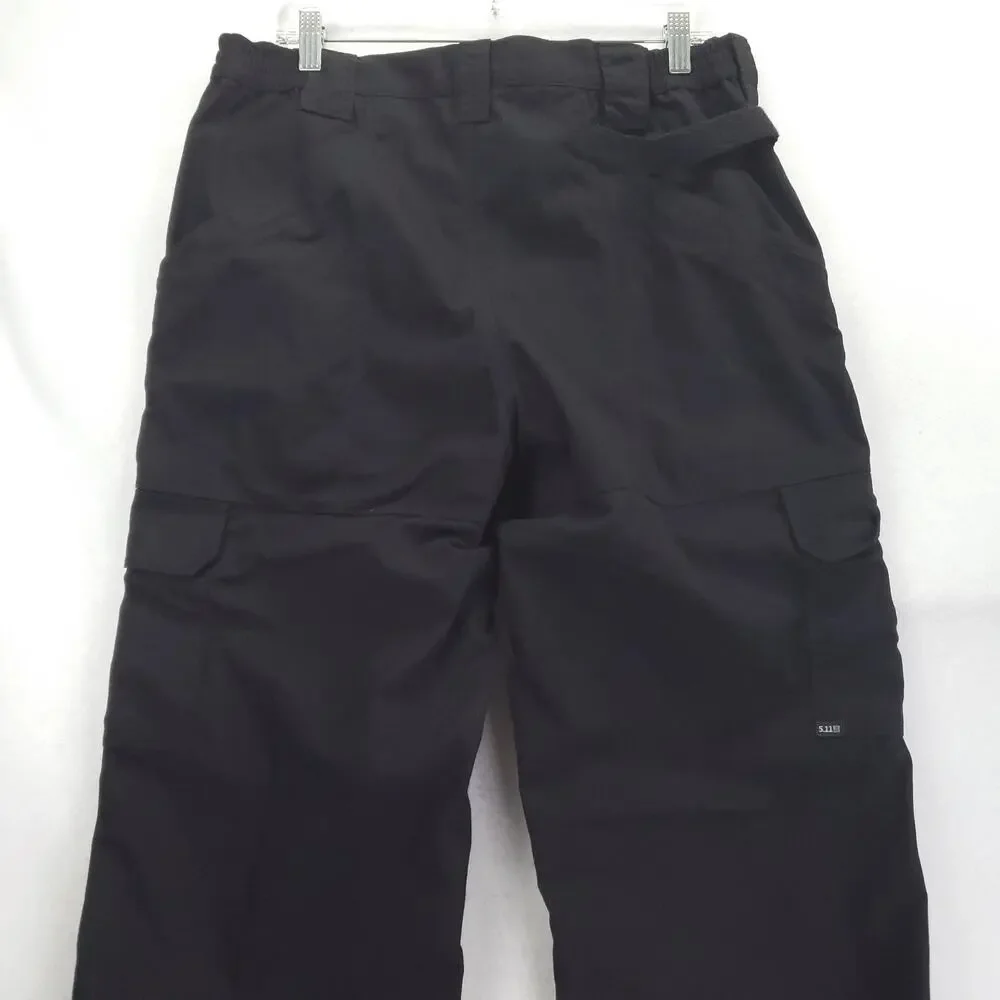 5.11 Tactical Pants Mens 36x34 Black Cargo Canvas Workwear Relaxed Fit